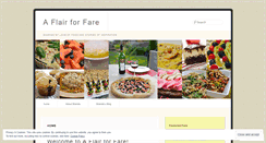 Desktop Screenshot of aflairforfare.com